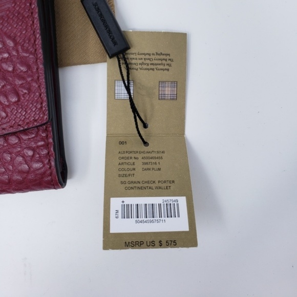 Burberry Grain Leather Bifold Wallet NWT - Picture 7 of 7